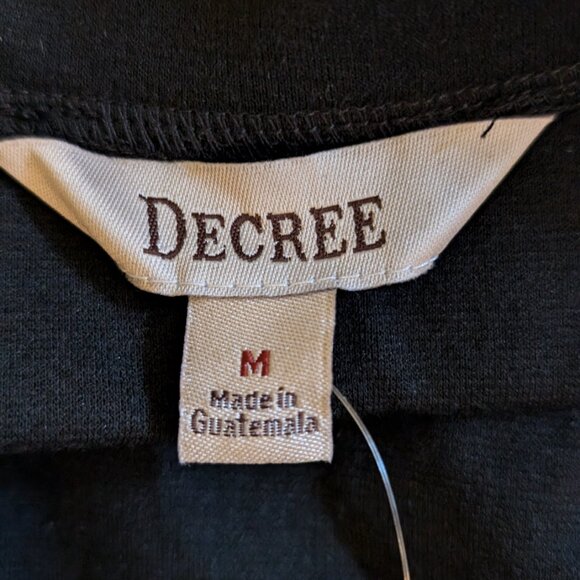 WOMENS BLACK SKIRT Decree New with Tags M Medium Short Sporty Tennis JC Penny - Picture 4 of 6